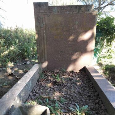 PETERSE Nicolaas Samuel 1884-1934 &amp; Erna 188?-1960