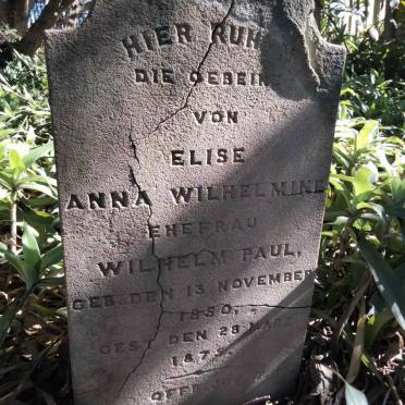 PAUL Elise Anna Wilhelmine 1850-1875