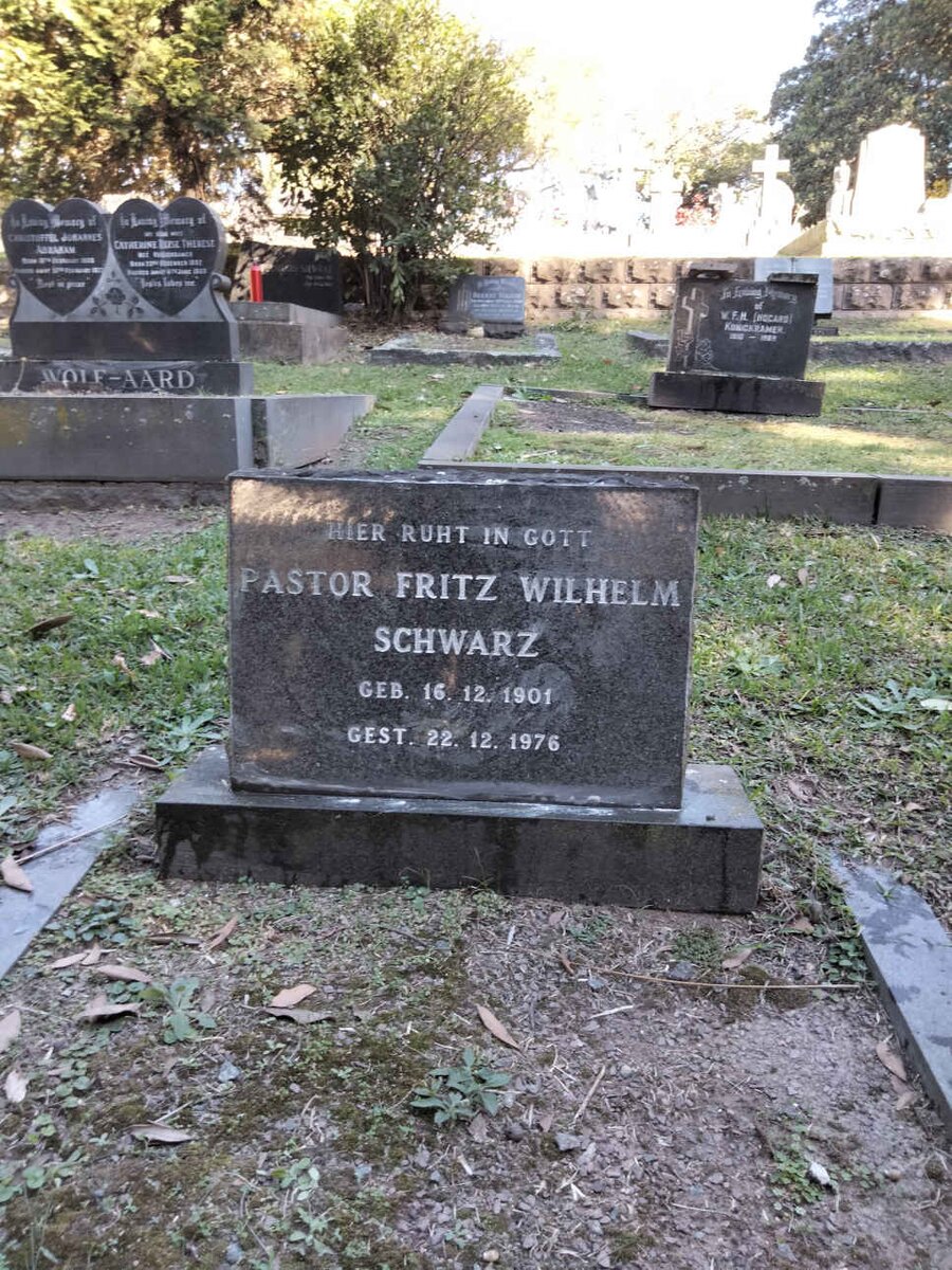 SCHWARZ Fritz Wilhelm 1901-1976