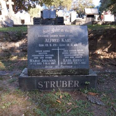 STRUBER Karl Ernst 1894-198? &amp; Marie Johanna 1893-1987 :: STRUBER Alfred Karl 1923-1965