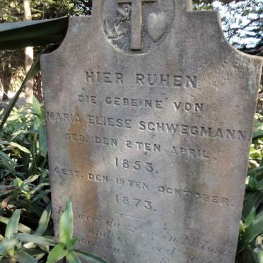 SCHWEGMANN Maria Eliese 1853-1873