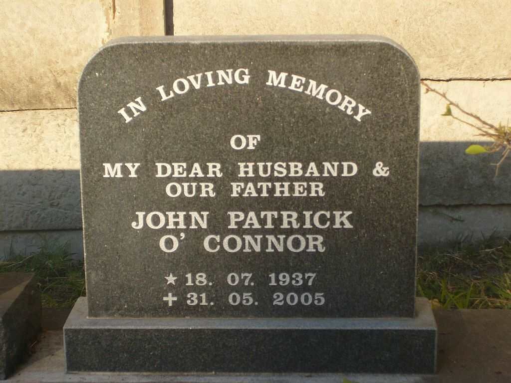 O' CONNOR John Patrick 1937-2005