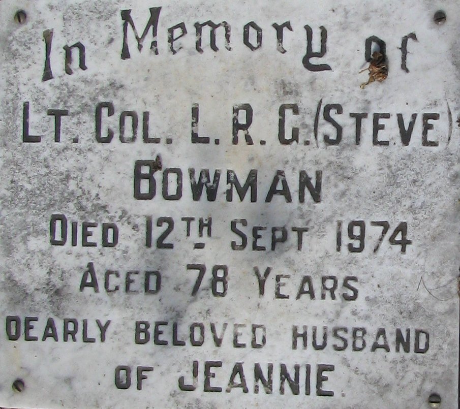BOWMAN L.R.G 1896-1974