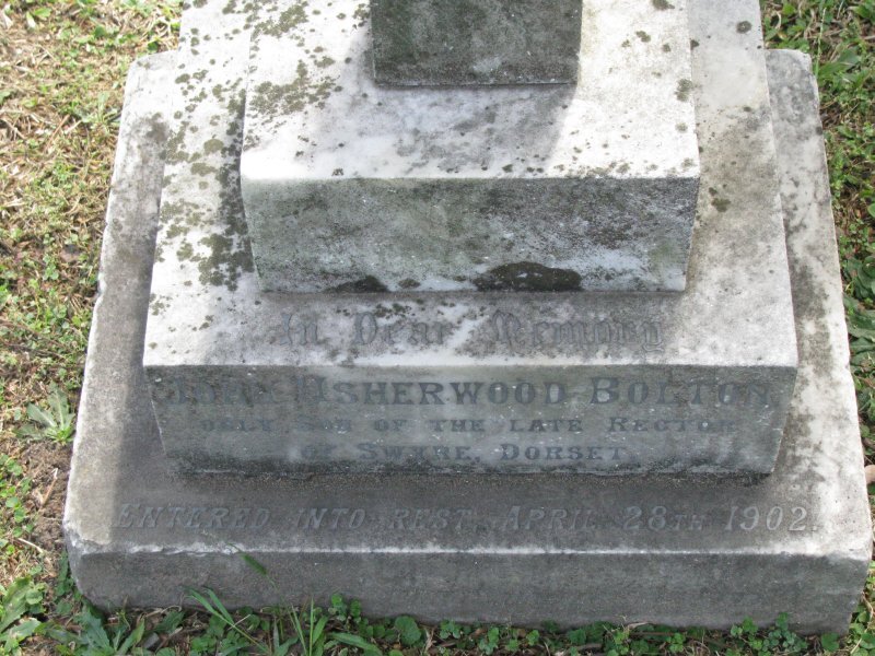 BOLTON John Asherwood -1902