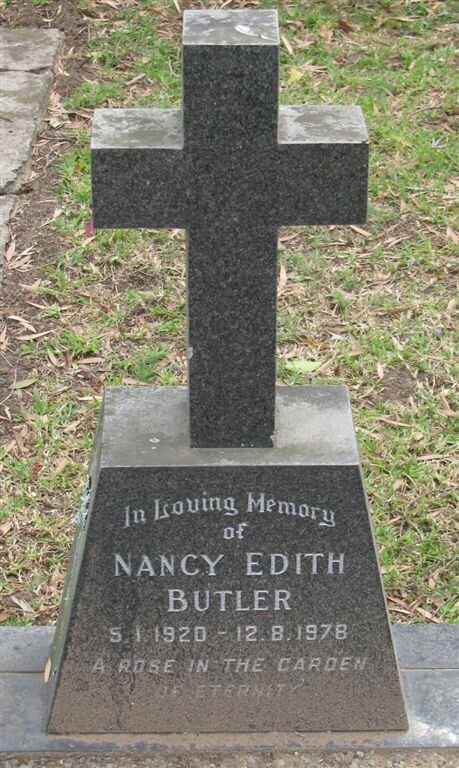 BUTLER N.E. 1920-1978