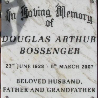 BOSSENGER Douglas Arthur 1928-2007