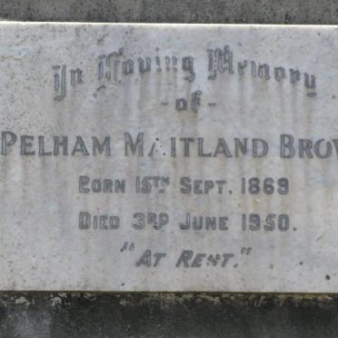 BROWN Pelham Maitland 1869-1950