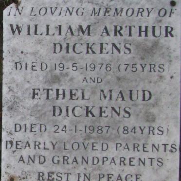 DICKENS William Arthur 1901-1976 &amp; Ethel Maud 1903-1987