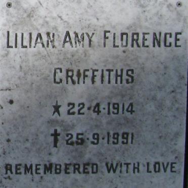 GRIFFITHS Lillian Amy Florence 1914-1991