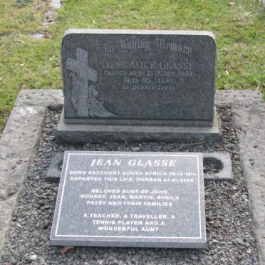 GLASSE Irene  Alice 1928-1963 :: GLASSE Jean 1914-2008