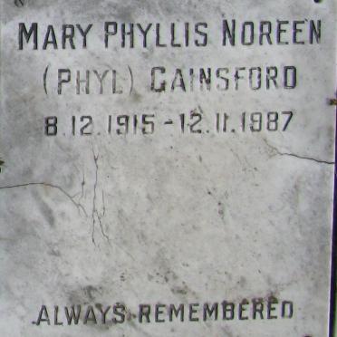 GAISFORD Mary Phyllis Noreen 1915-1987