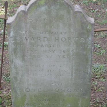 HORTON Edward 1819-1873 :: HORTON Lionel Oscar  1877-1877