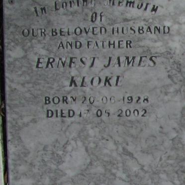 KLOKE Ernest James 1928-2002