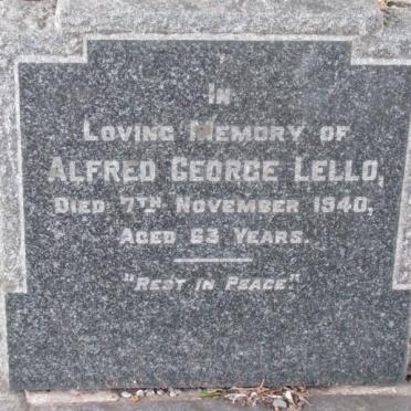 LELLO Alfred George 1877-1940
