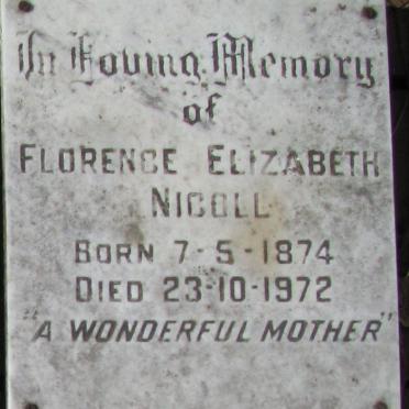 NICOLL Florence Elizabeth 1874-1972