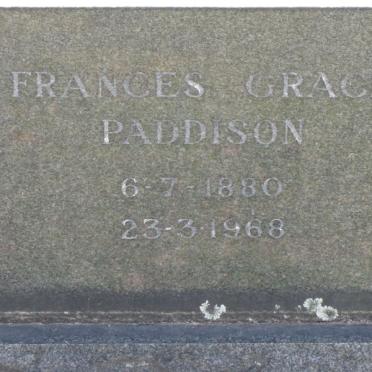 PADDISON Frances Grave 1880-1968
