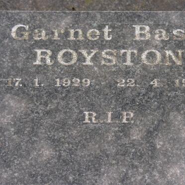 ROYSTON Garnet Basil 1929-1999