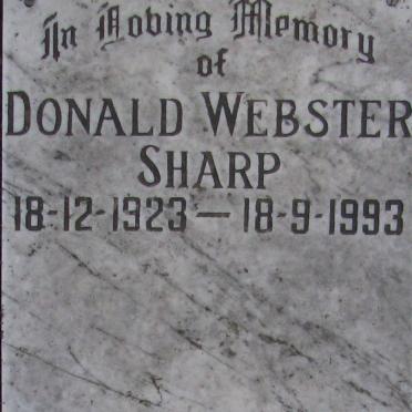 SHARP Donald Webster 1923-1993