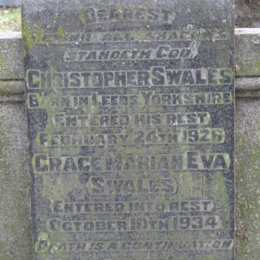 SWALES Christopher -1926 &amp; Grace Marian Eva -1934