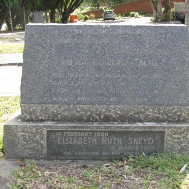 SNEYD Walter Edward Elizabeth Ruth SNEYD 1880-1963
