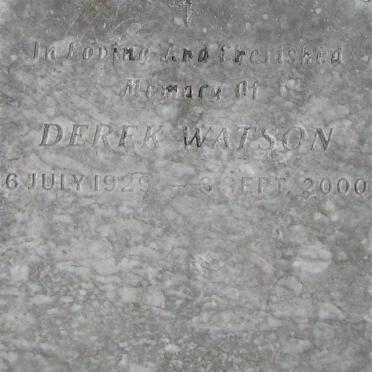 WATSON Derek 1929-2000