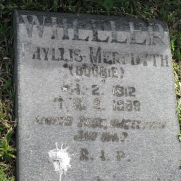 WHEELER Phyllis Meredith 1912-1989