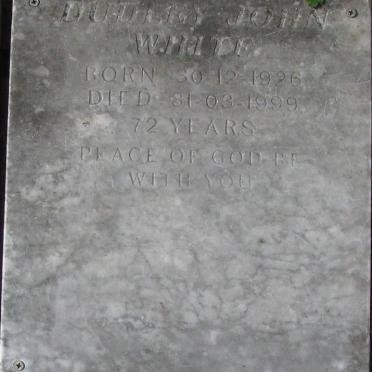 WHITE Duthey John 1926-1999