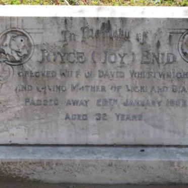 WHEELWRIGHT Joyce Enid 1927-1959