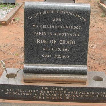 CRAIG Roelof 1895-1972