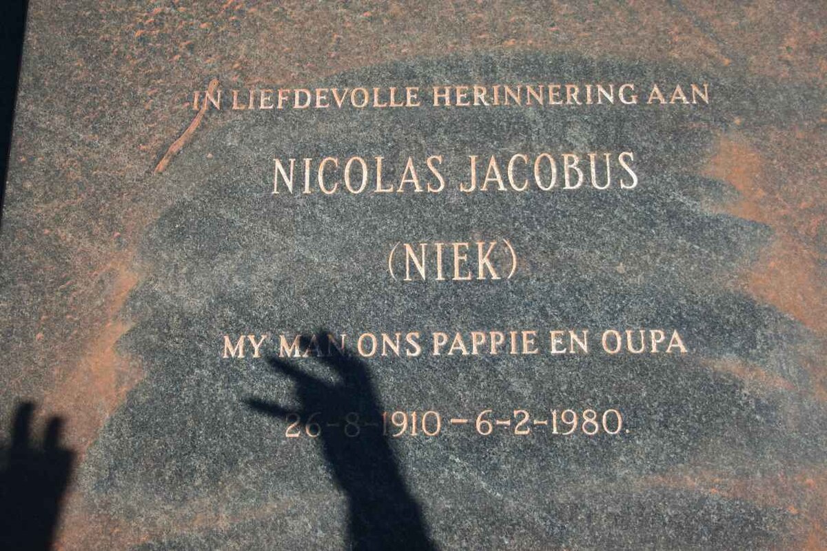 DELPORT Nicolaas  Jacobus 1910-1980