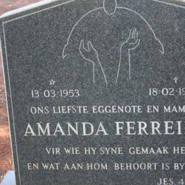 FERREIRA Amanda 1953-1985