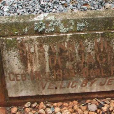 JAGER Susanna Helena, de 1959-1961