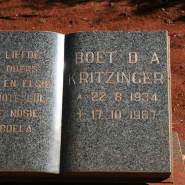 KRITZINGER D.A. 1934-1987