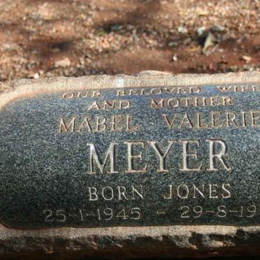 MEYER Mabel Valerie nee JONES 1945-1974