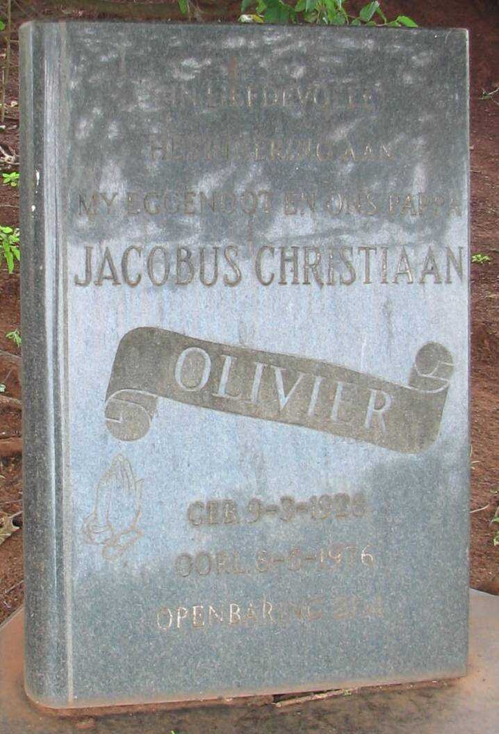 OLIVIER Jacobus Christiaan 1928-1976
