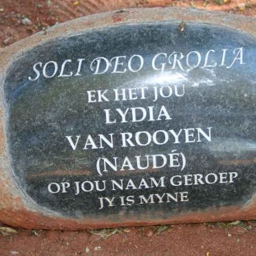 ROOYEN Lydia, van nee NAUDÉ