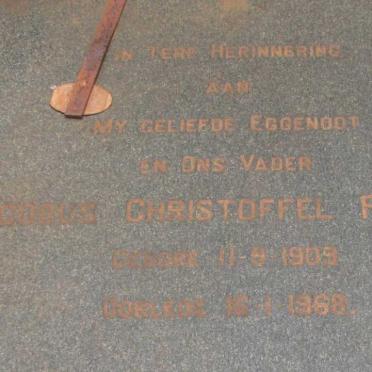 RUDOLPH Jacobus Christoffel 1909-1968 &amp; Maria Magdalena Johanna MARÉ 1913-2004