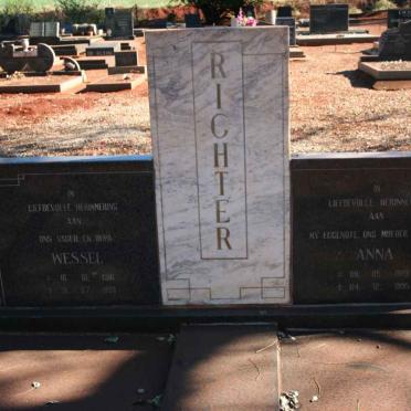 RICHTER Wessel  1916-1999 &amp; Anna 1922-1995