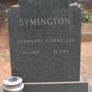 SYMINGTON Johannes Cornelius 1907-1971