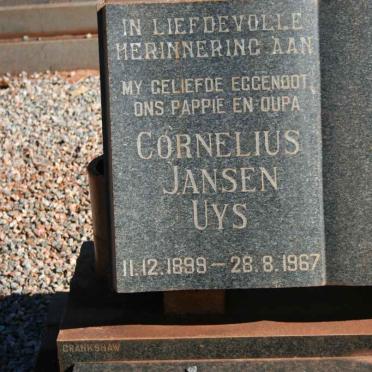 UYS Cornelius Jansen 1899-1967 &amp; Anna Johanna KOEKEMOER 1905-1990