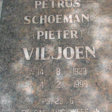VILJOEN Petrus Schoeman 1923-1999