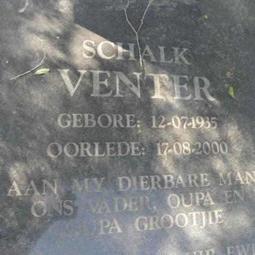 VENTER Schalk 1935-2000