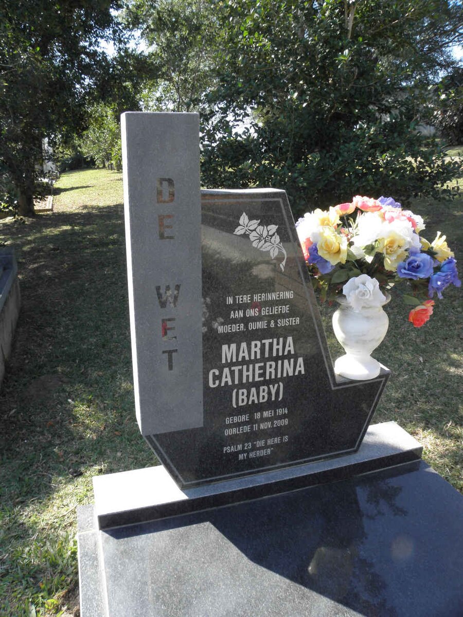 WET Martha Catherina, de 1914-2009