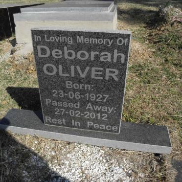 OLIVER Deborah 1927-2012