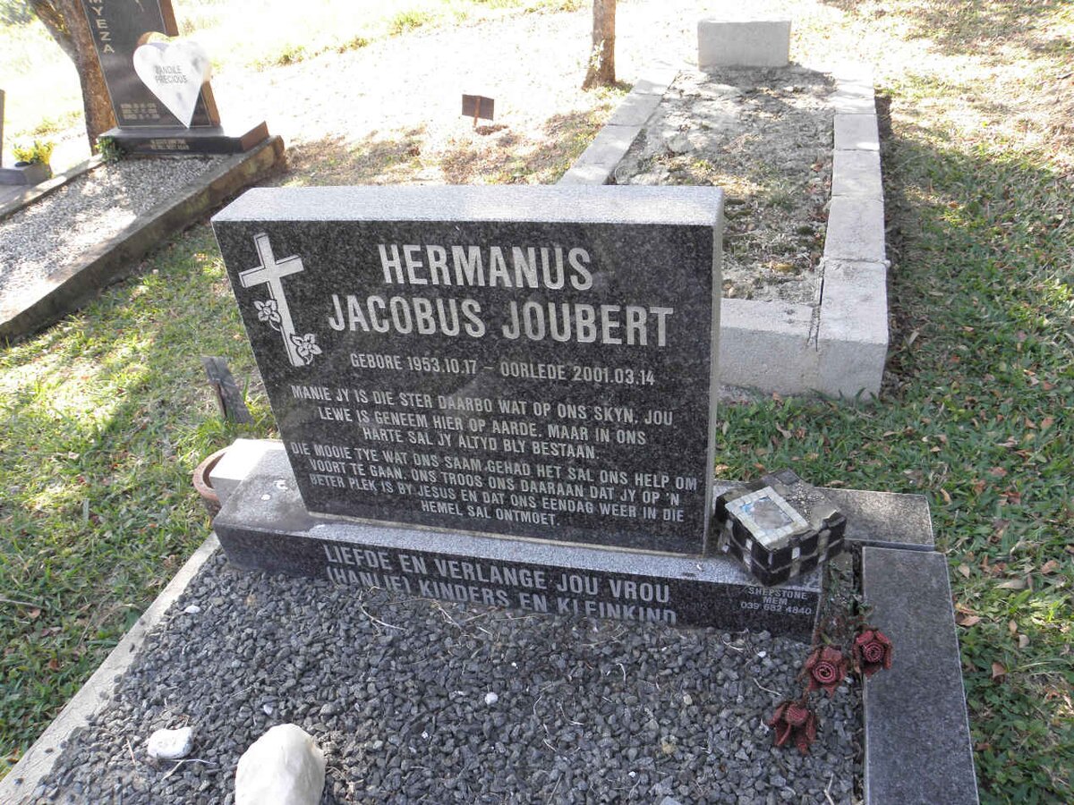 JOUBERT Hermanus Jacobus 1953-2001