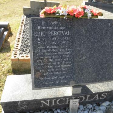 NICHOLAS Eric Percival 1933-2010
