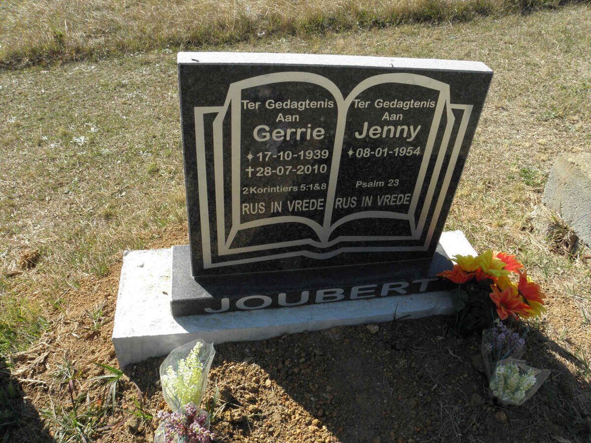 JOUBERT Gerrie 1939-2010 &amp; Jenny 1954-