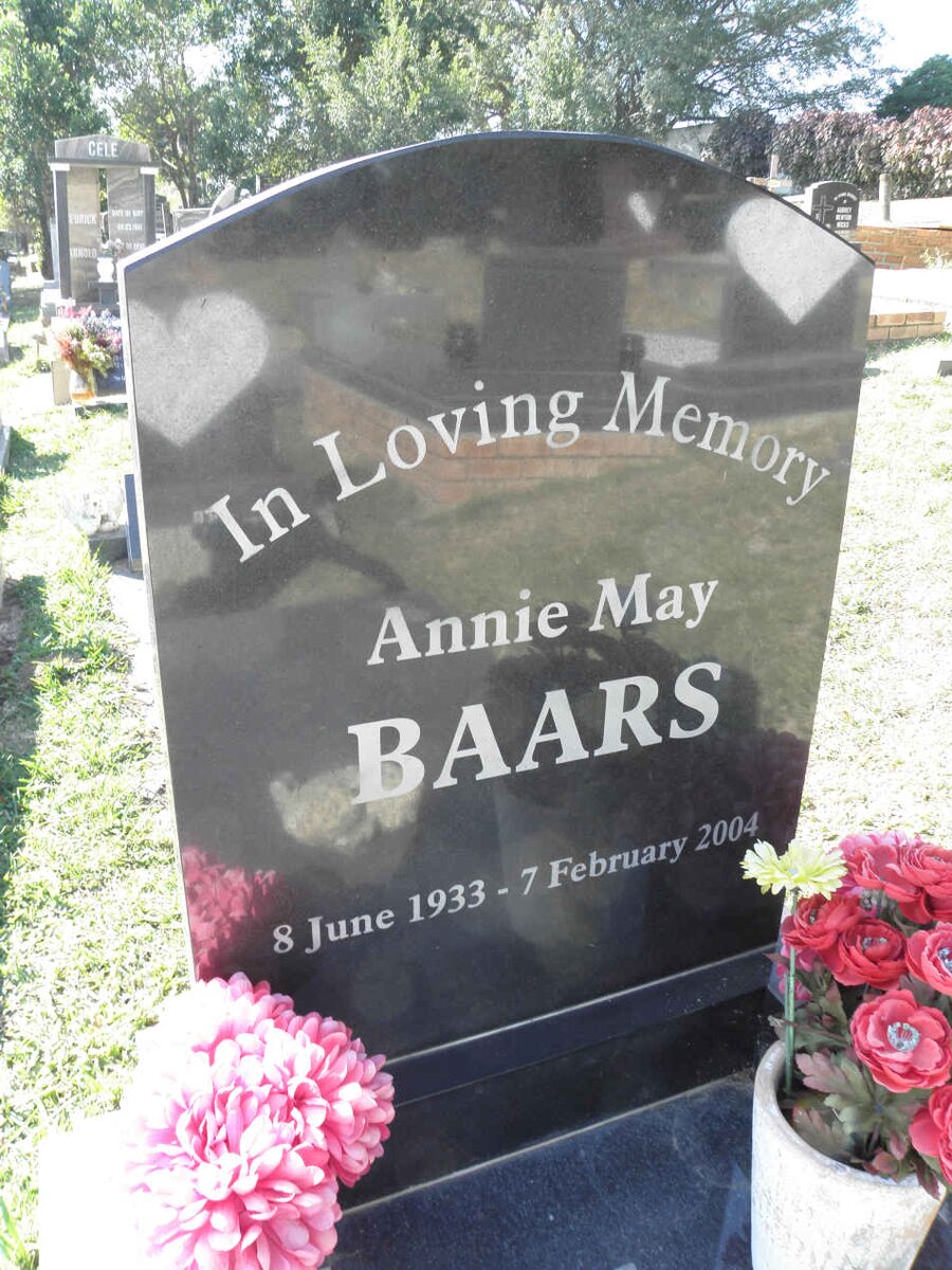 BAARS Annie May 1933-2004
