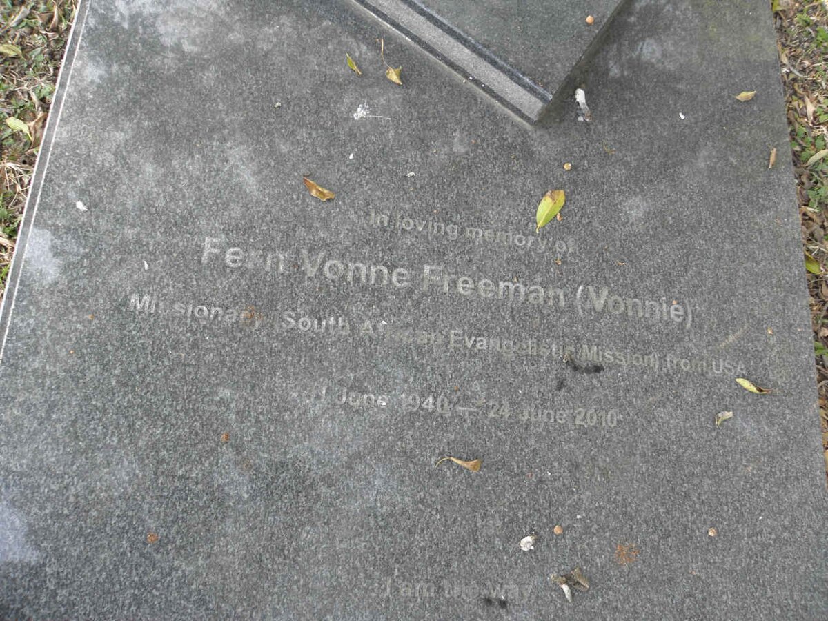 FREEMAN Fern Vonne 1940-2010