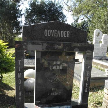 GOVENDER Timothy Peter 1969-2002